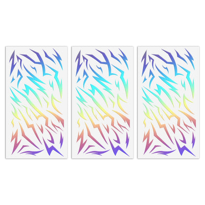 Fantasy Demon Mark Temporary Tattoos, 3 Sheets Waterproof Body Art Stickers for Kids & Adults, Party Favors & Birthday Decorations for Halloween, Cosplay, Festivals and Photo Shoots