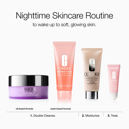 Clinique Moisture Surge Oil Free Overnight Face Mask With Aloe Vera For All Skin Types | Hydrating + Plumping Face Mask Skin Care | After Sun Hydration, 3.4 Fl Oz