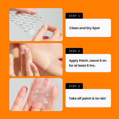 AVARELLE XL Large Hydrocolloid Acne Cover Patches for Face & Body 8 Count