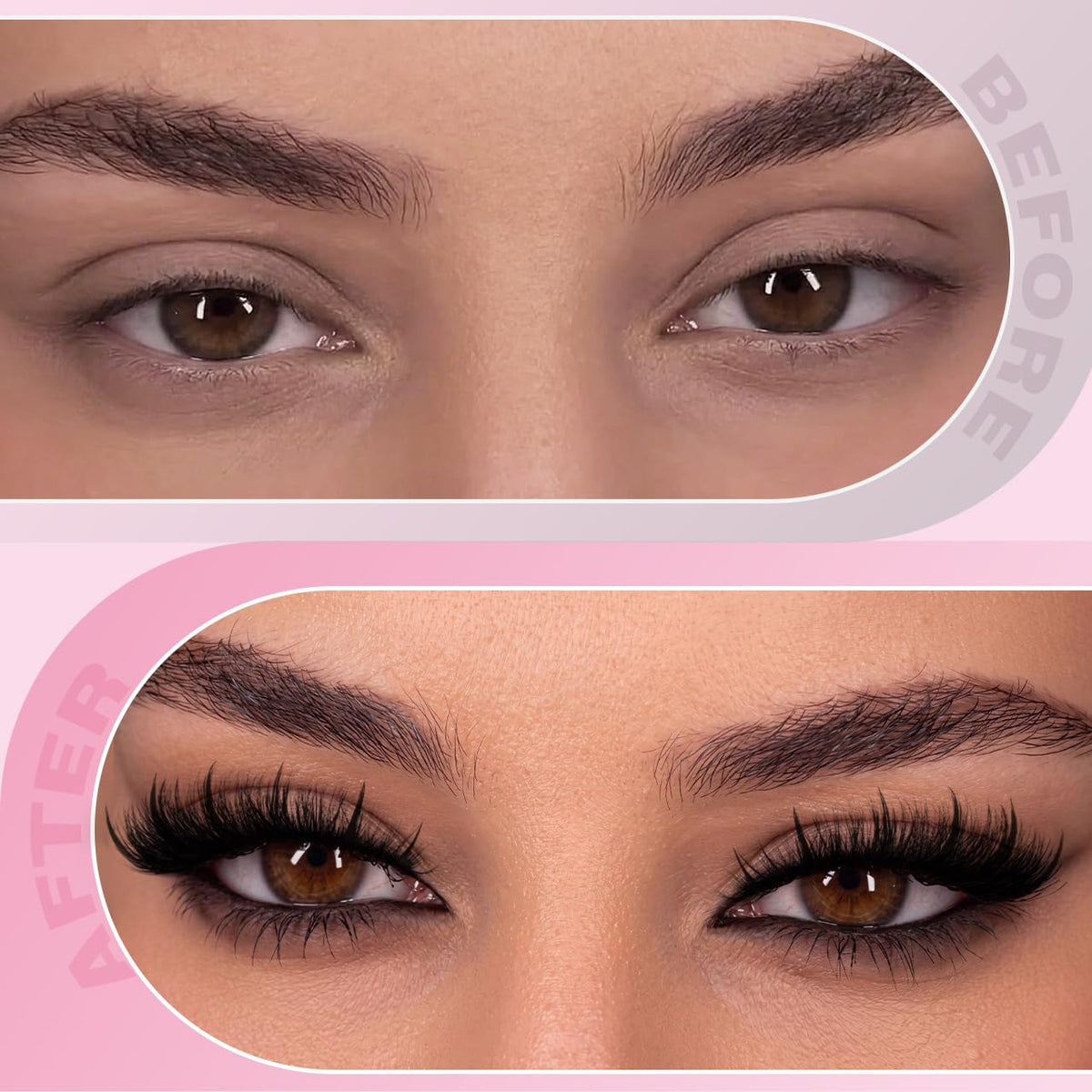 Kiromiro Spiky Lashes Strips 20mm 3D Fluffy False Eyelashes with Lash Glue