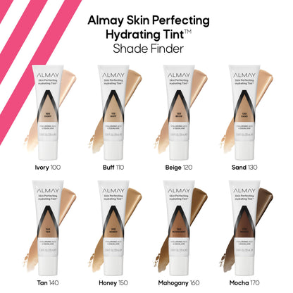 Almay Skin Perfecting Hydrating Tint Foundation, 100 Ivory, 0.94 fl oz