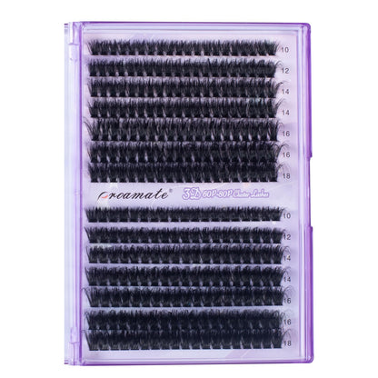 proamate Cluster Lashes Individual Cluster Eyelashes D Curl Mix 10-18mm (60D+80D) Eyelashes Cluster Volume & Dramatic Russian Individual Eye Lashes for Beginners (60D+80D)