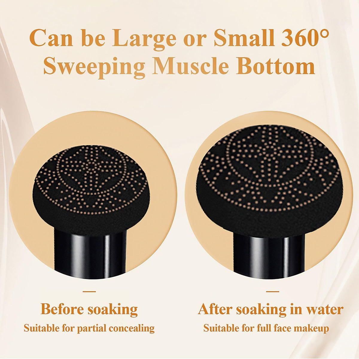 OETUIOW Cushion Foundation Concealer Full Coverage CC Cream, Natural