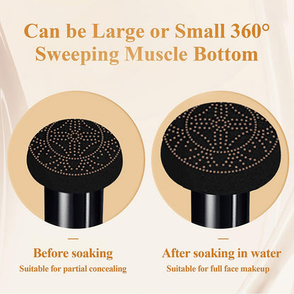 OETUIOW Cushion Foundation Concealer Full Coverage CC Cream, Natural