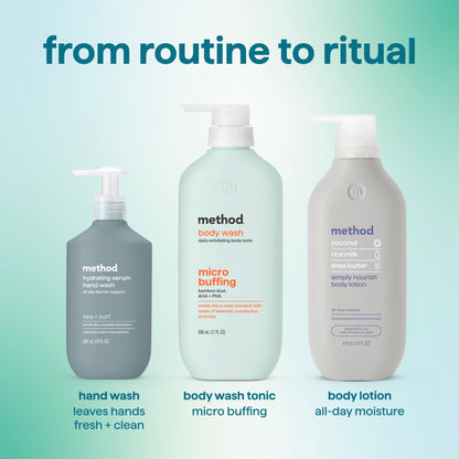 method Exfoliating Body Wash, Micro Buffing, 17 fl oz