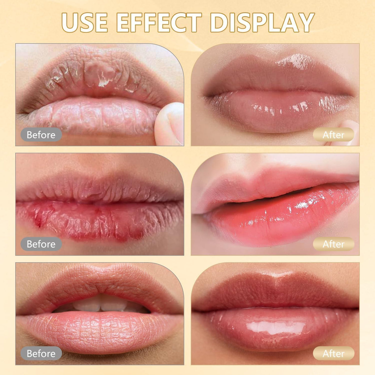 YCNASSS Color Changing Lipstick for Older Women, pH Adjusting Clear Lip Gloss, Transfer-Proof, Long-Lasting Hydration, 8+ Hours, 2 Pieces