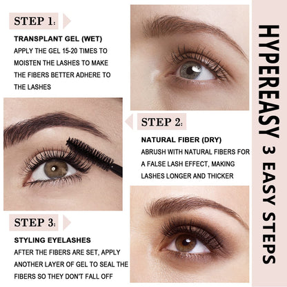 Youngfocus 3D Fiber Lash Mascara Waterproof, Luxuriously Longer, Thicker, Voluminous Eyelashes, Long-Lasting, Dramatic Extension, Smudge-proof, Hypoallergenic Formula, Fully upgraded formula-Best Gift