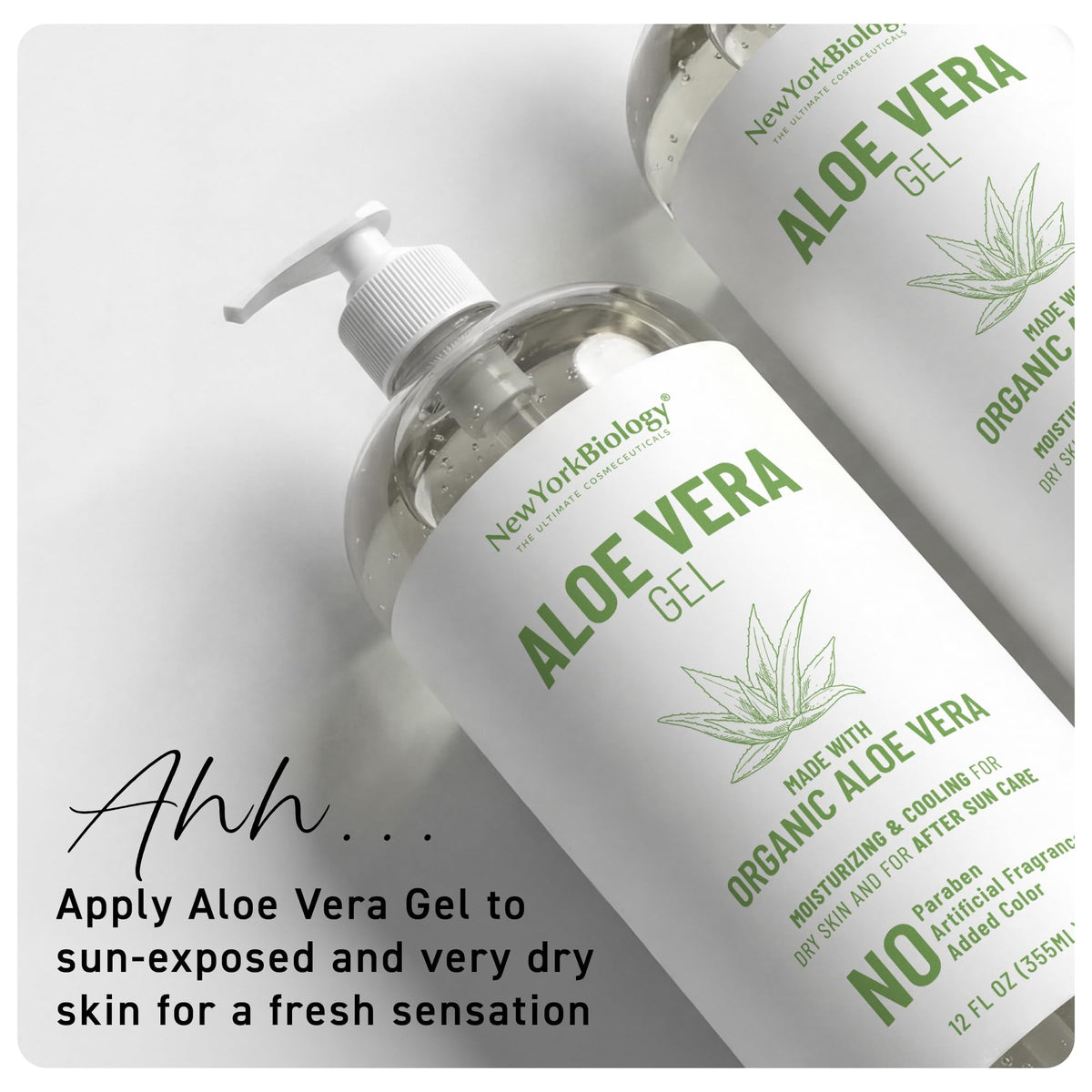 New York Biology Aloe Vera Gel - 12 Fl Oz