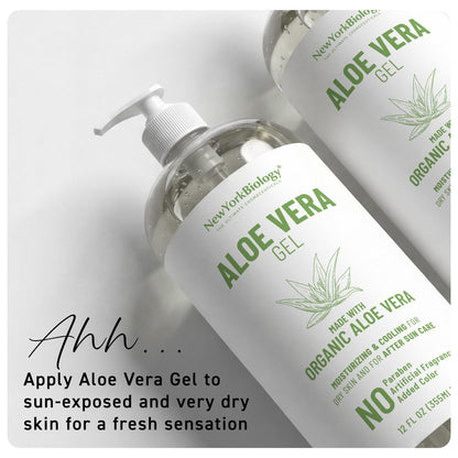 New York Biology Aloe Vera Gel - 12 Fl Oz