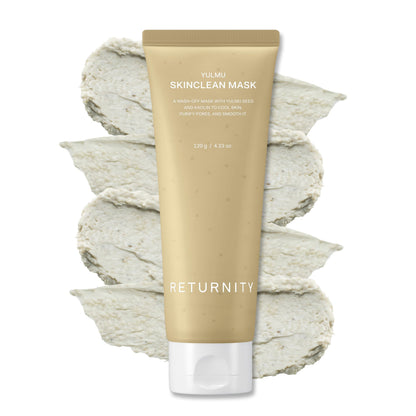 RETURNITY Yulmu Skinclean Mask, Gentle Exfoliating Wash-off Face Mask with Coix seed Extract for Pores and Uneven Skin, 120g Korean Skincare