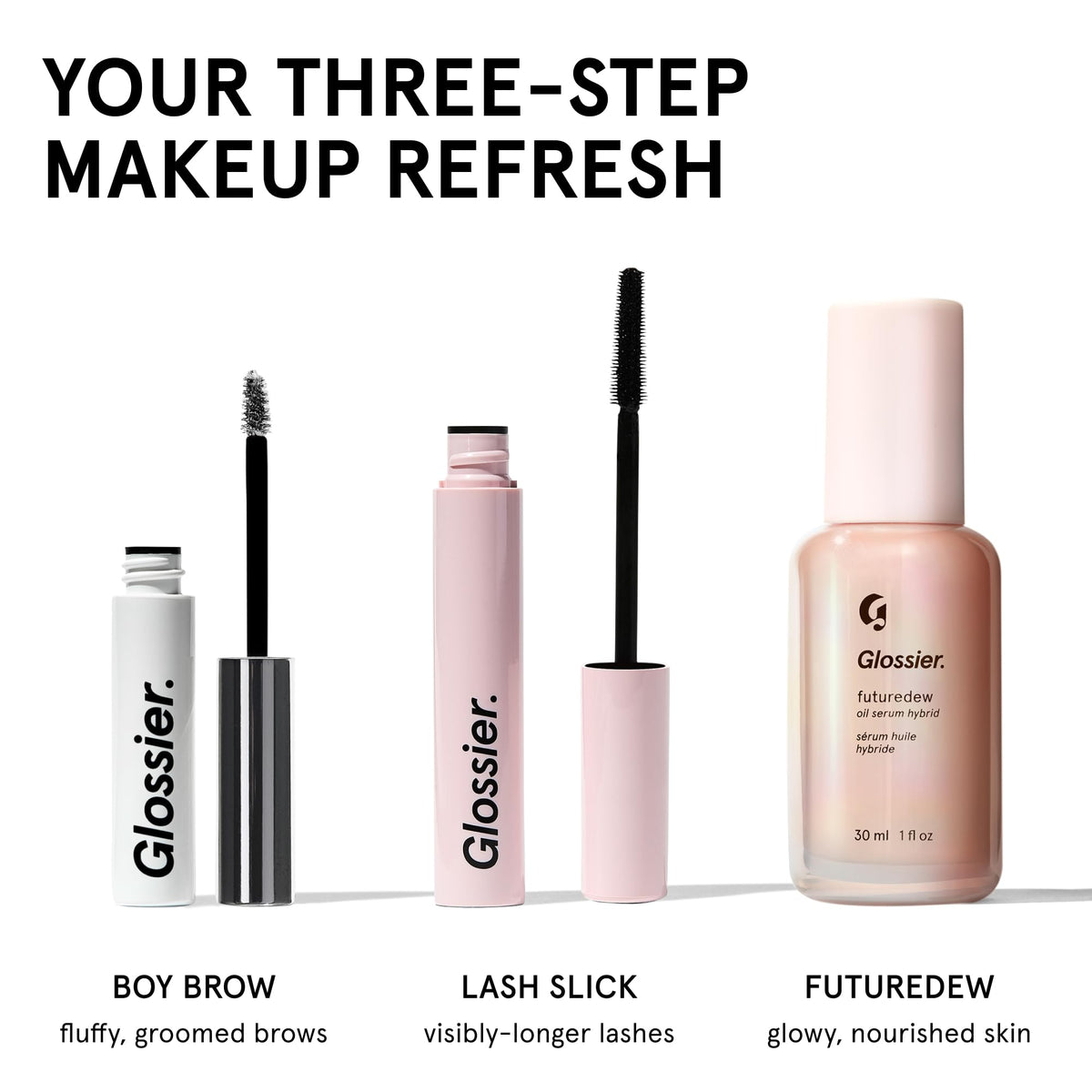 Glossier Lash Slick Tubing Mascara, Lengthening & Lifting, Natural Brown