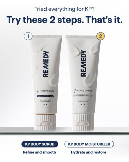 REMEDY KP Body Moisturizer, Exfoliating and Moisturizing Lotion