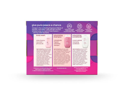 method Body Wash and Hair Care Gift Set, Pure Peace, 3.4 fl oz