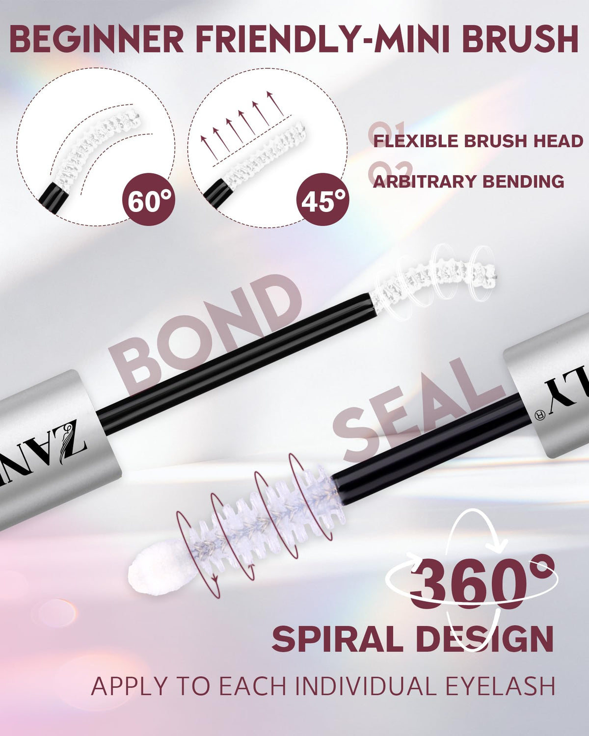 White Eyelash Glue Waterproof Lash Cluster Glue Bond and Seal Lash Glue