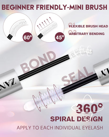 White Eyelash Glue Waterproof Lash Cluster Glue Bond and Seal Lash Glue