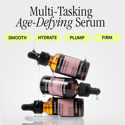 Brandefy No Needles Niacinamide Peptide + Hyaluronic Acid Face Serum