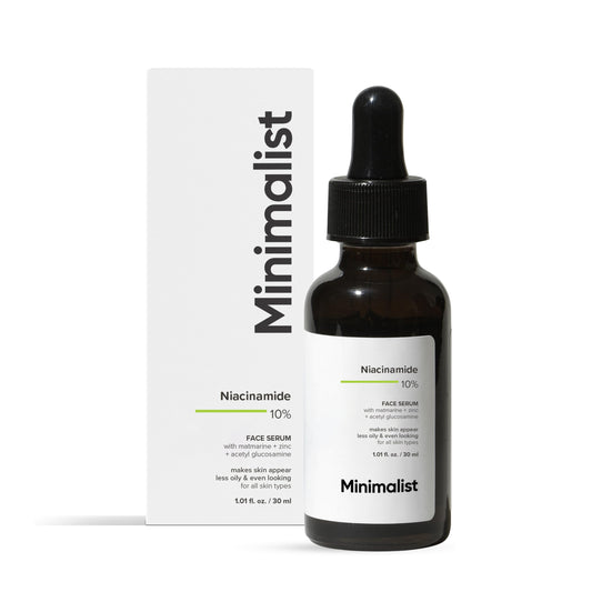 Minimalist Niacinamide 10% + Zinc Face Serum for Enlarged Pores & Excess Oil | Reduces Blemishes for Even Skin Tone | For Women & Men | 1 Fl Oz / 30 ml
