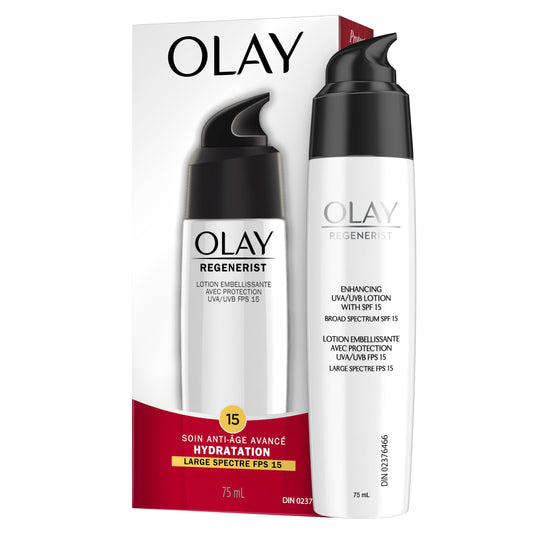 Olay Regenerist Regenerating Face Lotion w/Sunscreen, SPF 15 Broad Spectrum, 2.5 fl oz