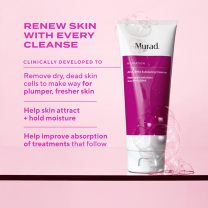 Murad AHA/BHA Exfoliating Cleanser - Glycolic Acid - 5 Fl Oz