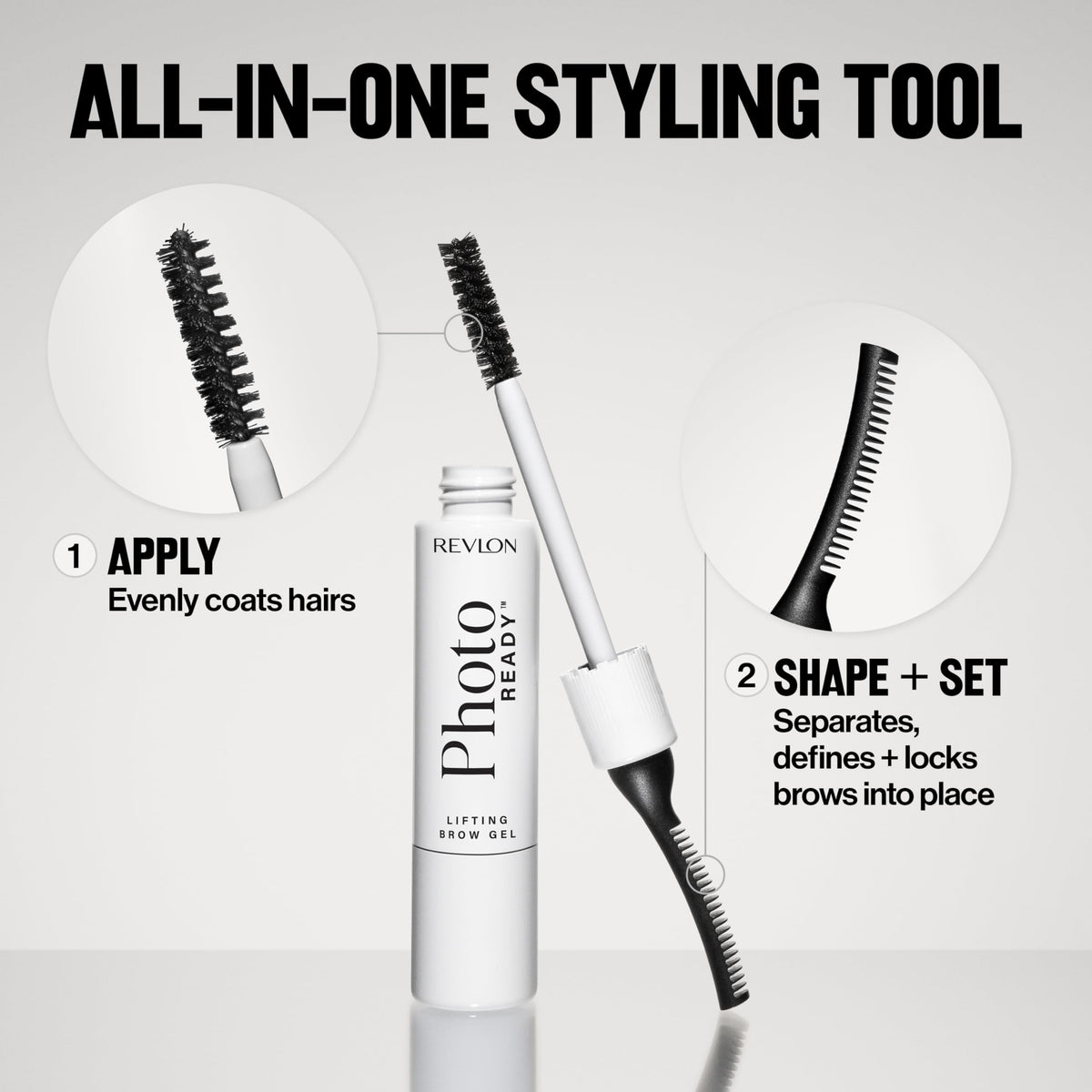 Revlon PhotoReady Lifting Brow Gel, 801 Clear, 0.23 fl oz