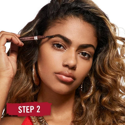 Rimmel Brow This Way Fill & Sculpt Eyebrow Definer, 003 Dark Brown, Double Ended Brow Pencil, Defines & Sculpts Brows, Lasts All Day, Vegan Formula, 0.01 oz