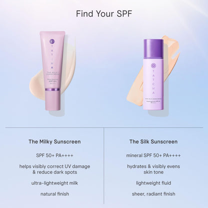 TATCHA The Milky Sunscreen, Broad Spectrum SPF 50 PA++++ Chemical Sunscreen