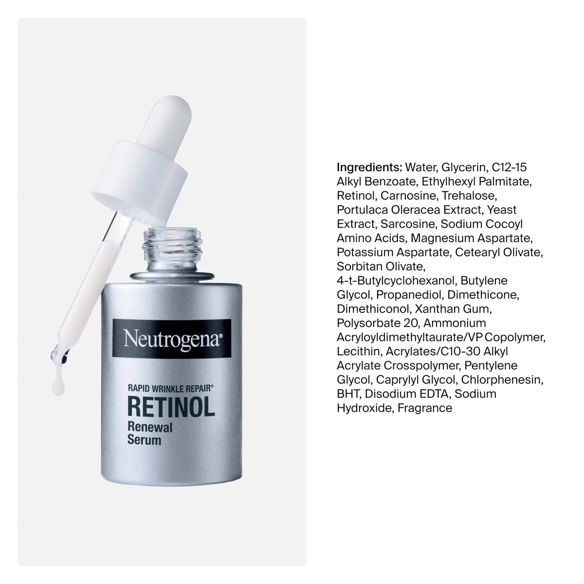 Neutrogena Rapid Wrinkle Repair Retinol Renewal Serum, 1 fl oz