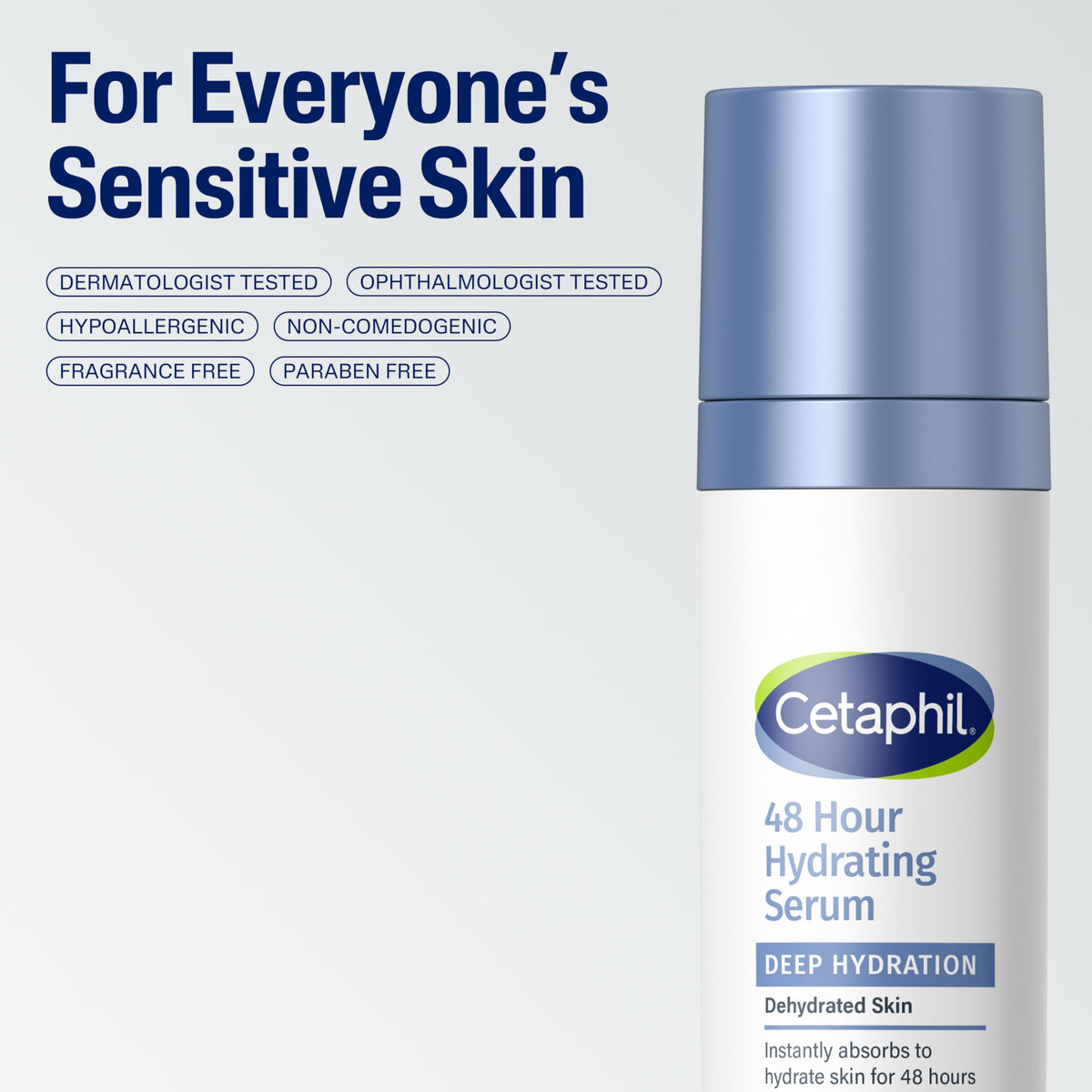 Cetaphil Deep Hydration Face Serum, Fragrance-Free, Sensitive Skin, 1oz
