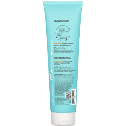 Pacifica Beauty Sea Foam Complete Face Wash Set, Skincare, Daily Gentle Facial Cleanser, Makeup Remover, Coconut Water, Sea Algae Complex, Sulfate & Paraben Free, Vegan, 5 fl oz (2 Pack)