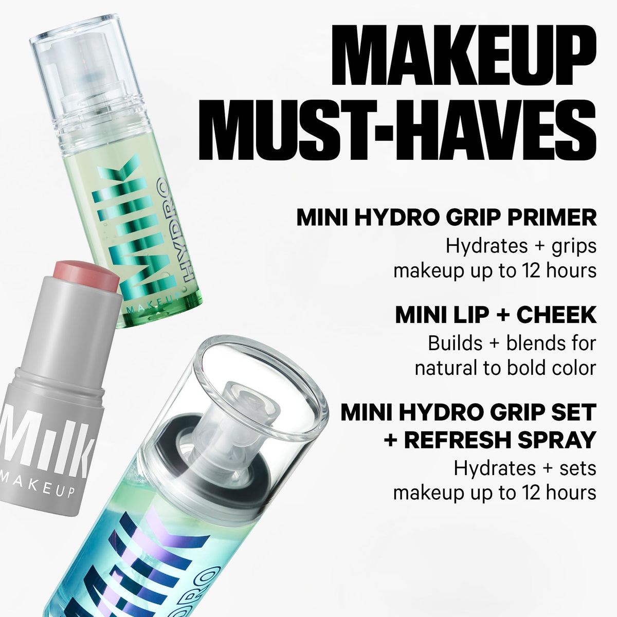 Milk Makeup Mini Must-Haves Set – Vegan + Cruelty Free