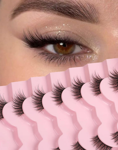 Half Eyelashes Cat Eye Lashes Wispy End False Eyelashes Corner Lashes Cat Eye Lashes 3/4 Lashes Short Eyelashes HF02