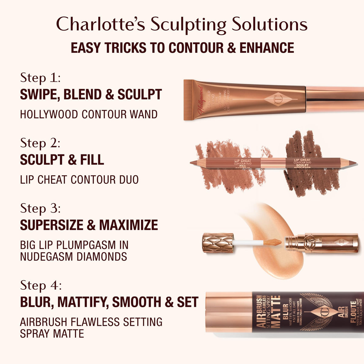 Charlotte Tilbury Lip Cheat Contour Duo - Dual-Sided Lip Liner Pencil