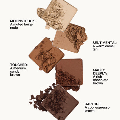 Pacifica Pink Nudes Mineral Eyeshadow Palette, 10 Neutral Shades, For Natural or Smoky Eye Look, Naked Eye Makeup, Longwearing & Blendable, Vegan, Cruelty Free Ophthalmologist Tested