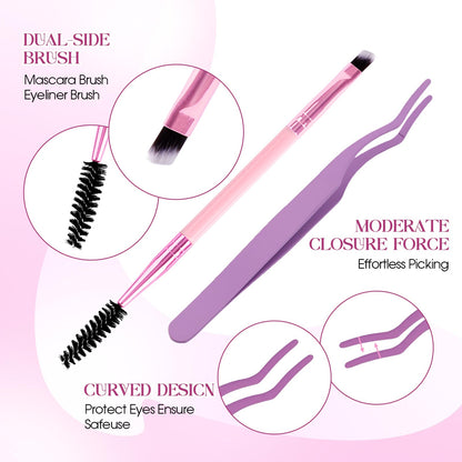 WENDY LASHES Clusters Kit D Curl DIY Eyelash Fluffy Lash Clusters