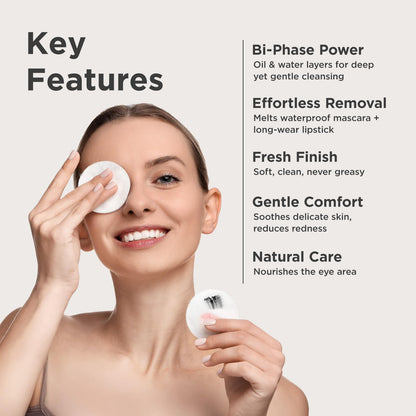 BIOCHEM Bi-Phase Eye & Lip Heavy Makeup Remover, Waterproof Mascara Remover