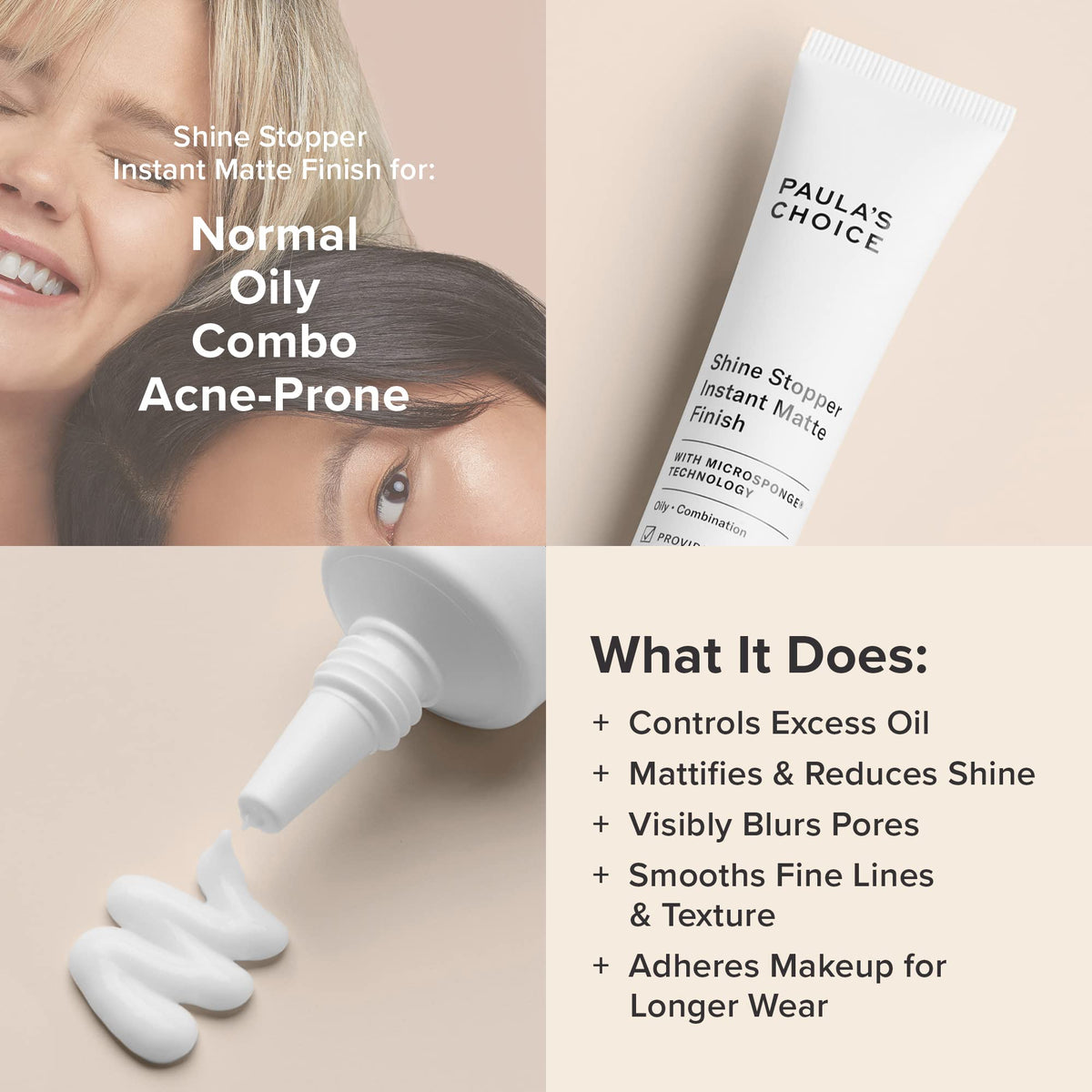 Paula's Choice SHINE STOPPER Matte Finish Oil Control Primer, 1 Fl Oz