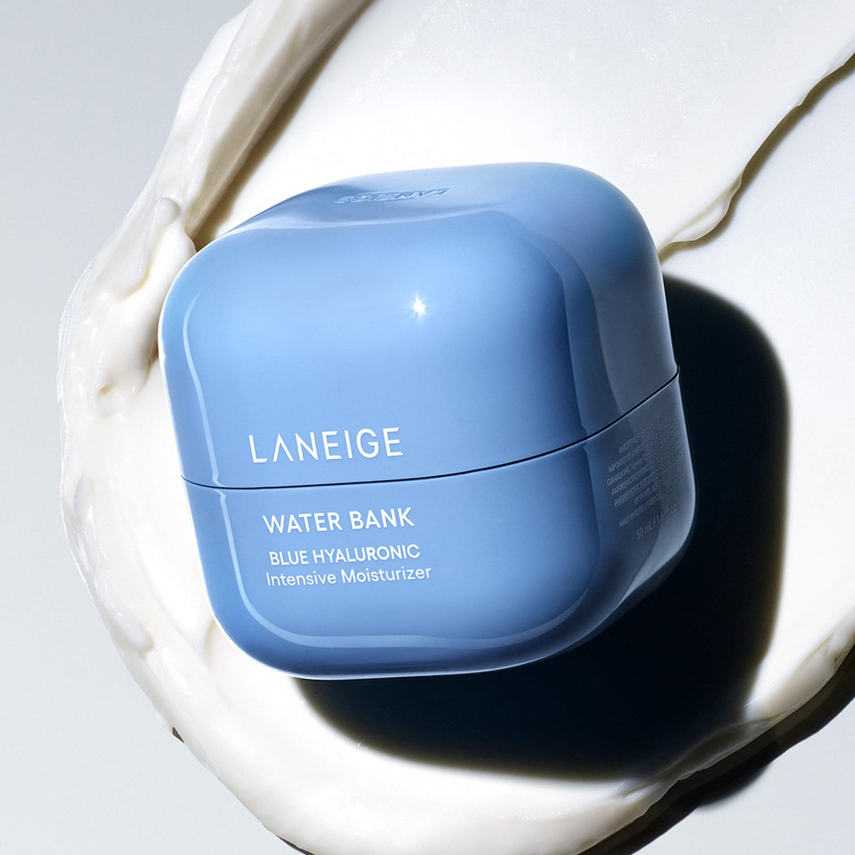 LANEIGE Water Bank Blue Hyaluronic Intensive Moisturizer: Hydrating Face Cream for Very Dry Skin with Squalane & Peptide for Skin Barrier Support, Dermatologist-Tested