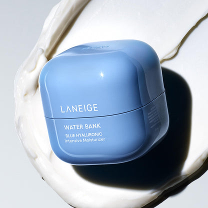 LANEIGE Water Bank Blue Hyaluronic Intensive Moisturizer: Hydrating Face Cream for Very Dry Skin with Squalane & Peptide for Skin Barrier Support, Dermatologist-Tested
