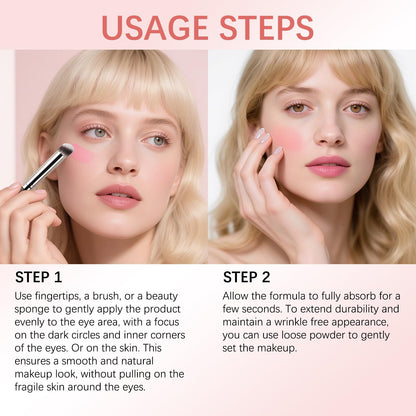 Luminance Under Eye Concealer, Pink Under Concealer, Waterproof, Covers Dark Circles, Moisturizing and Blending, Peach-Colored Eye Cream, Effectively Covers Dark Circles