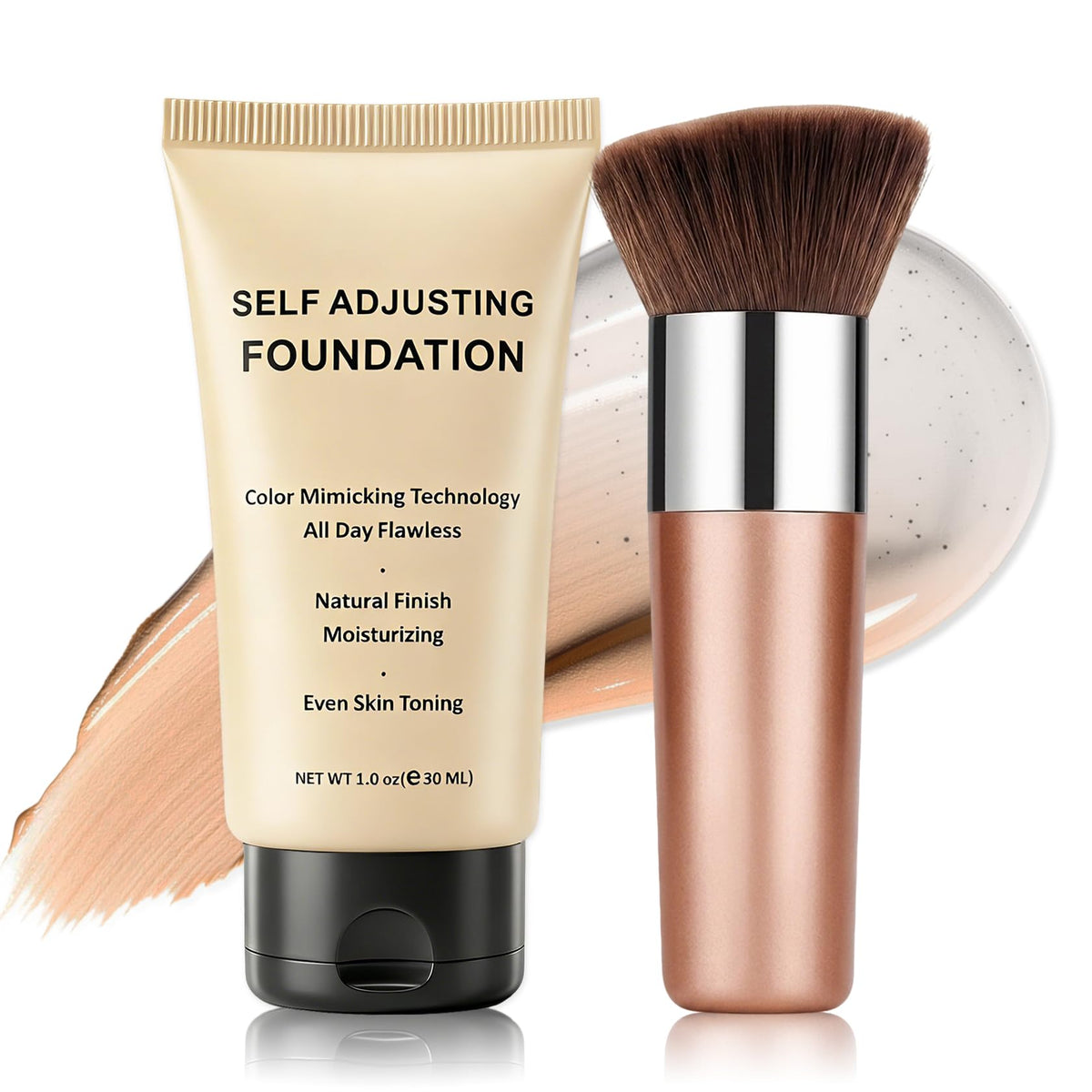 UAOE Color Changing Foundation for Mature Skin,1.01 FL.OZ,02 Medium