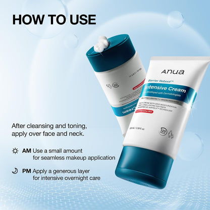 ANUA Barrier Reboot Intensive Cream, 3.38 fl oz