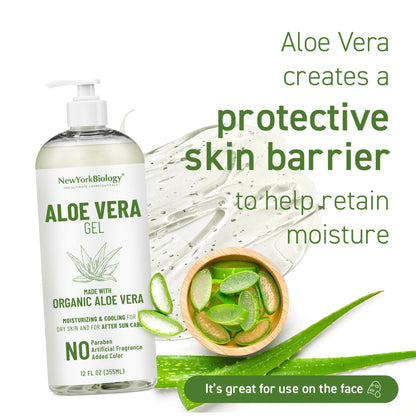 New York Biology Aloe Vera Gel - 12 Fl Oz