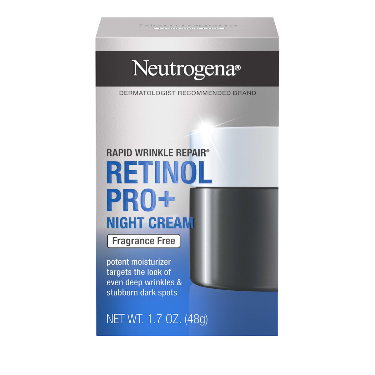 Neutrogena Rapid Wrinkle Repair Retinol Pro+ Night Cream, 1.7 oz