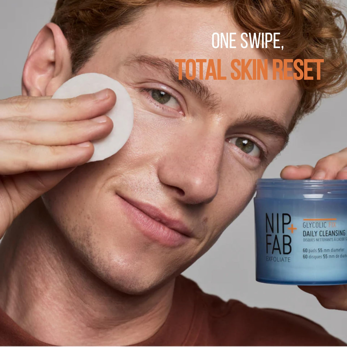 Nip+Fab Glycolic Daily Cleansing Pads, 60 Pads