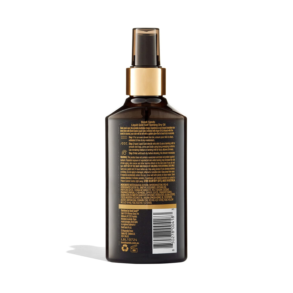 Bondi Sands Liquid Gold Self Tanning Dry Oil, 5.07 Fl Oz