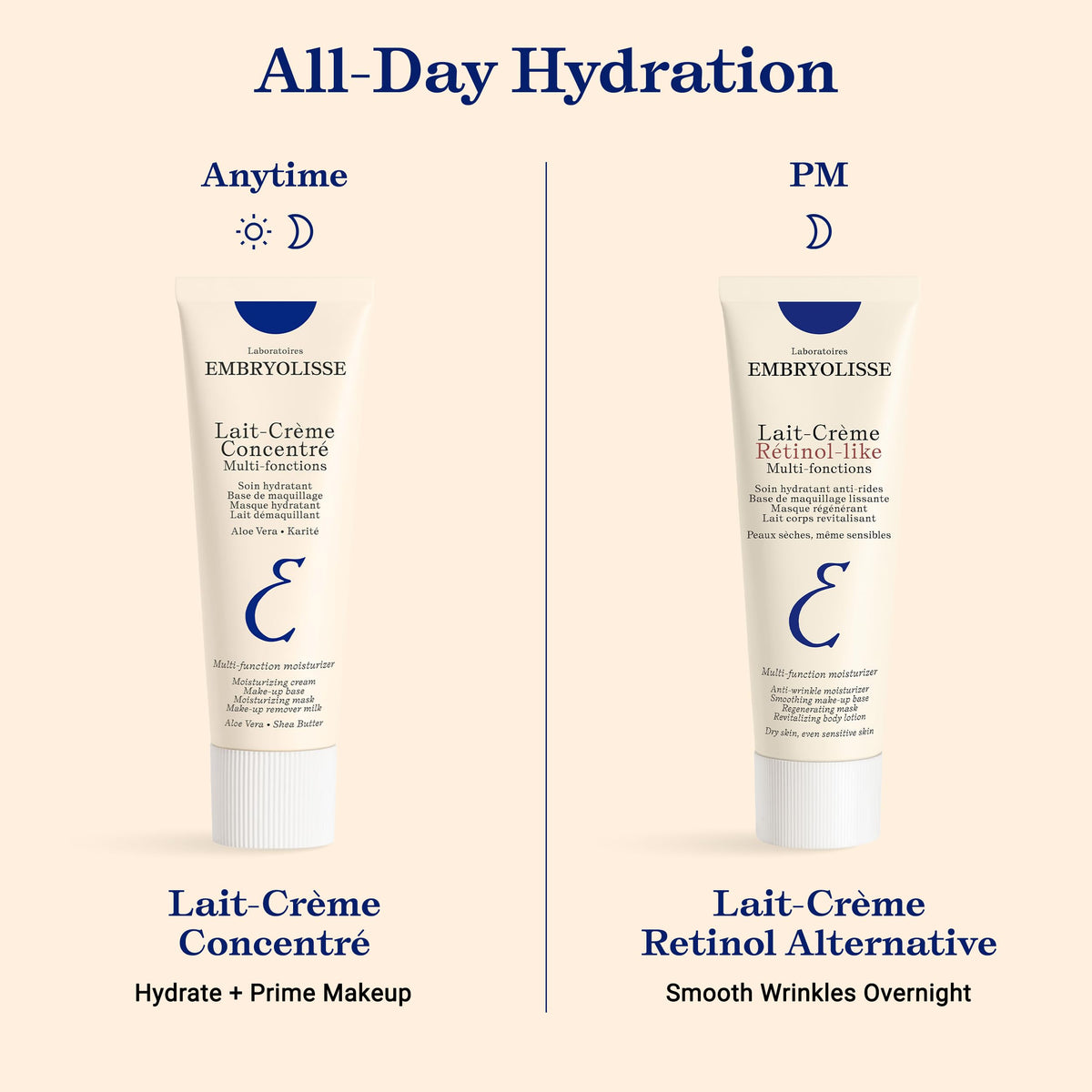 Embryolisse Lait-Creme Retinol Alternative Face Moisturizer, 2.54 Fl Oz