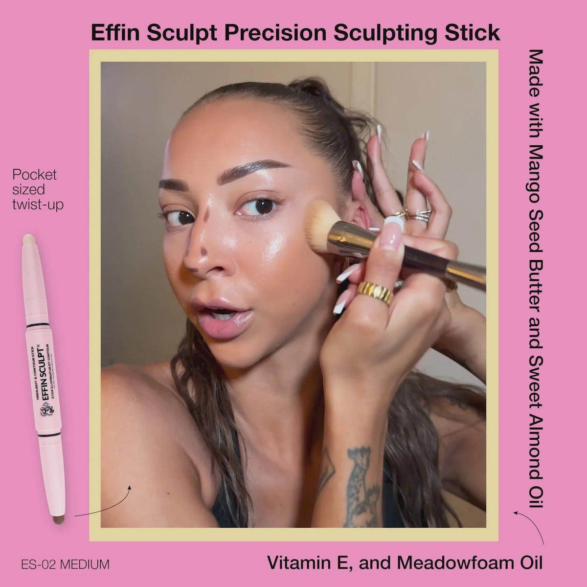 KimChiChic Beauty Effn Sculpt Dual-Ended Highlighter & Contour Stick Makeup