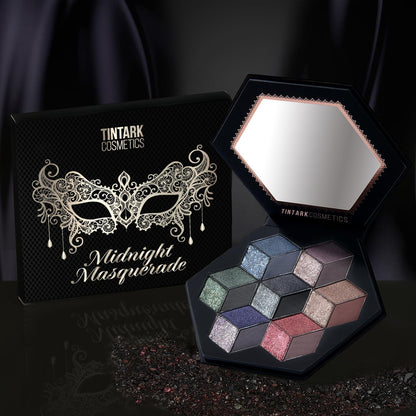 Tintark Midnight Masquerade Black Spectrum Smokey Eyeshadow Palette