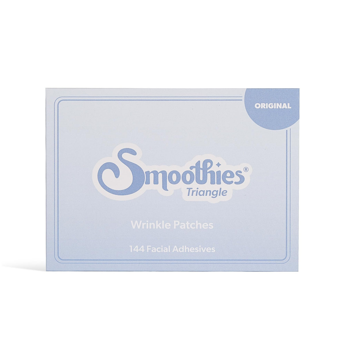 Smoothies Triangle Wrinkle Patches for Face Overnight - Facial Patches for Elevens, Crows Feet and more, 144 Facial Adhesives per Box - Face Tape, Made in the USA