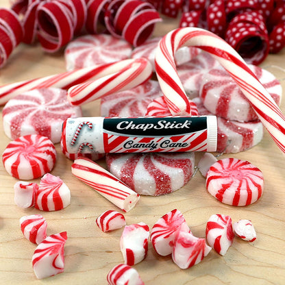 ChapStick Lip Balm, Candy Cane 3-Pack, 0.15 Oz Ea